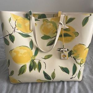 Kate Spade Painterly Lemon Street Len Tote Bag